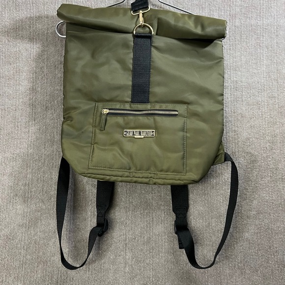 Jean Paul Gaultier Other - Jean Paul Gaultier Parfums Olive Green Roll Top Backpack Bag